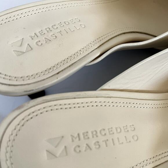 Mercedes Castillo Noriko Leather Mules Sz US 8 EU 38 - Picture 8 of 8